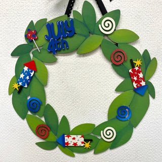 Patriotic Swirl Magnets S/6, Cute Magnetic Decor