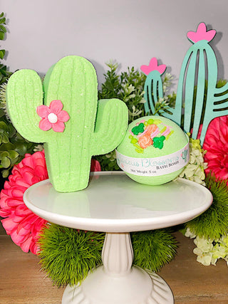 Cactus Shaped Bath Bomb Summer Time Skincare Spa