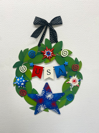 Patriotic Star Mini Art Pop Magnets S/3, Firework Inspired