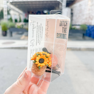 Sunflower Vent Clip Car Air Freshener Diffuser (Reusable)