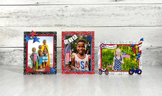 USA Banner w/ Star Magnets (3.5"w), Patriotic Decor