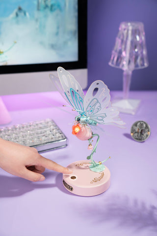 MI05B Mechanical Butterfly (Pink) ROKR 3D Puzzle Kit