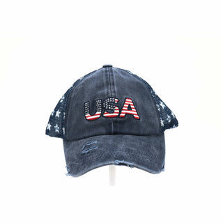 Distressed USA Patch Star CC Ball Cap BA921