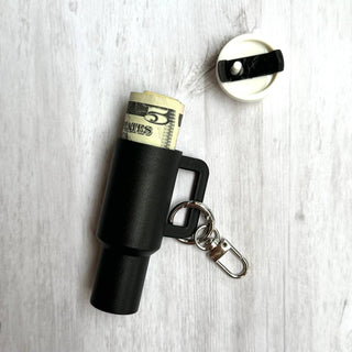Mini Tumbler Keychain Carry Storage Container