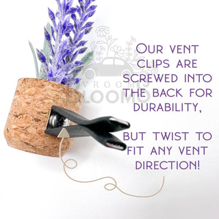 Orange Spikey Plant Vent Clip Car Air Freshener (Reusable)