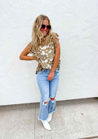 Floral Crochet Lace Top