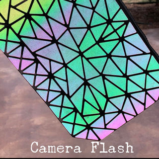 Chameleon Light Zip Clutch