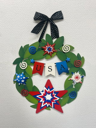 Patriotic Swirl Magnets S/6, Cute Magnetic Decor