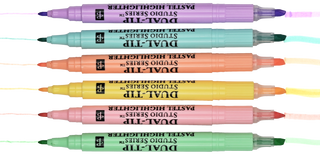 Studio Series Dual-Tip Pastel Highlighters (Set of 6)
