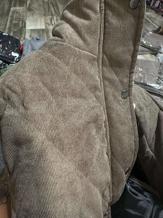 Corduroy Tan Puff Vest