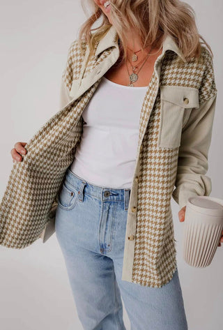 Cord Patchwork Shacket
