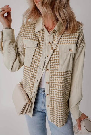 Cord Patchwork Shacket