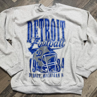 90's Vintage Detroit Football Oversized 90's Sweatshirt