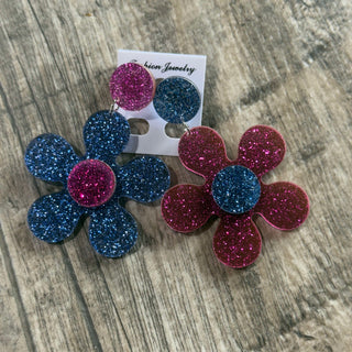 Glitter Dangle Flowers