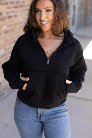 Cozy Short Halfzip Hoodies