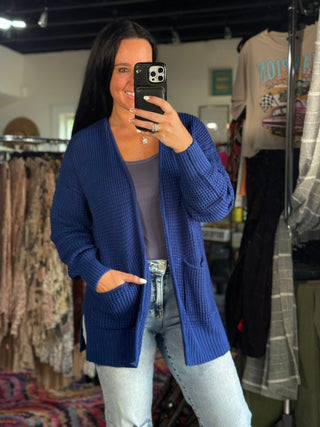 Waffle Cardigan