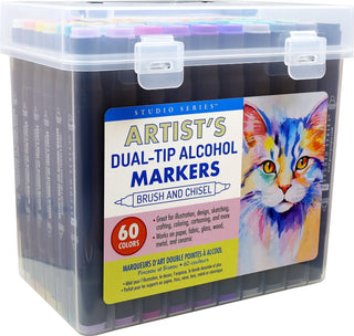Studio Series Artist's Dual-Tip Alcohol Markers (Set of 60 colors)