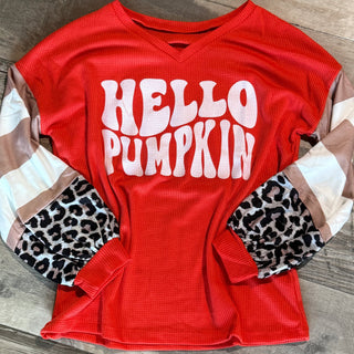 Hello Pumpkin Long SLeeve Top