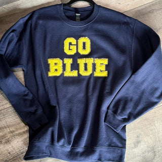 Game Day Glitter Letter Crewnecks