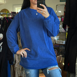 Ribbed Blue Tunic