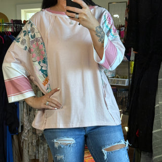 Mixed Pattern Top