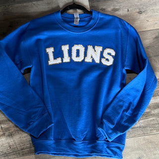 Game Day Glitter Letter Crewnecks