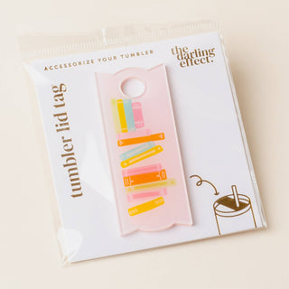 Tumbler Lid Tag-Books Stack