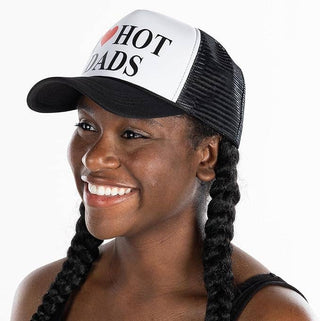 Foam Trucker - I Love Hot Dads (Black/White)
