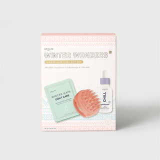 3 Piece Hair-Care Set with Scalp Massager, Serum & Hair Mask