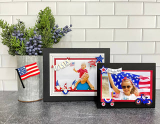 USA Banner w/ Star Magnets (3.5"w), Patriotic Decor