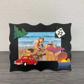 Beach Sunset Michigan Magnet, Michigan Decor