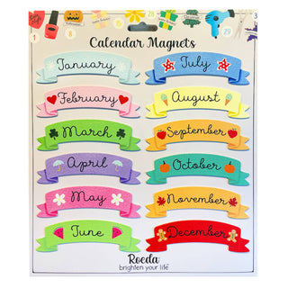 Calendar Month Magnets S/12