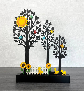 Summer Sunflower Magnets S/3, Summer Decor