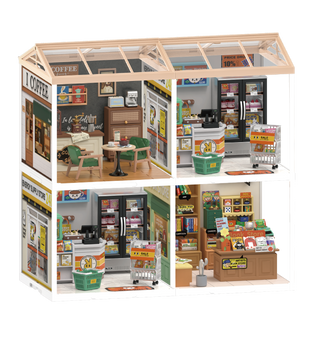 DAILY INSPIRATION CAFE DIY Miniature House ABS