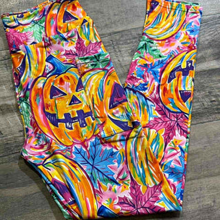 Colorful Pumpkin Legging