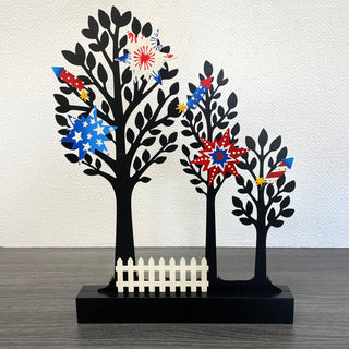 Patriotic Star Mini Art Pop Magnets S/3, Firework Inspired