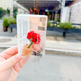 Red Poppies Vent Clip Car Air Freshener Diffuser (Reusable)