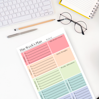 This Week's Plan To-Do List: 50-Page Tear-Off Notepad