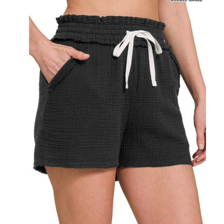Gauze Drawstring Shorts