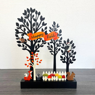Fall Animal Magnets S/3, Cute Harvest Decor