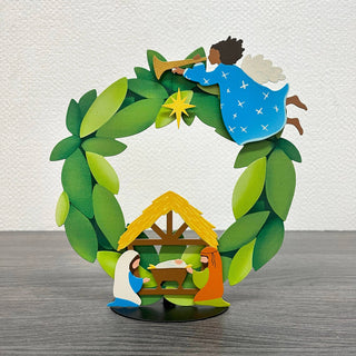 Nativity Magnets S/4, Hand Painted Creche