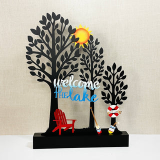 "Welcome to the Lake" Magnet, Summer Decor