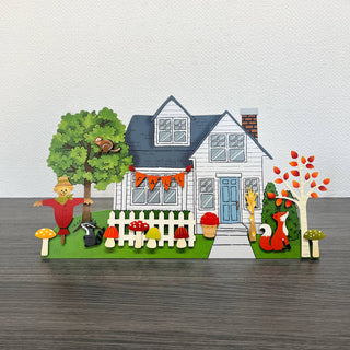 Fall Animal Magnets S/3, Cute Harvest Decor