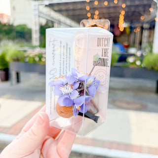 Purple Cherry Blossom Vent Clip Car Air Freshener (Reusable)