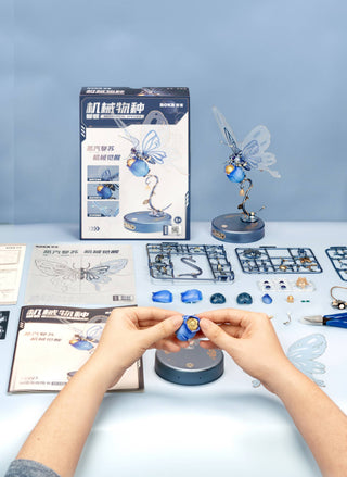 MI05B Mechanical Butterfly (Blue) ROKR 3D Puzzle Kit