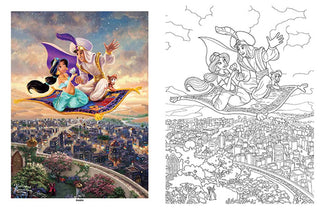Disney Dreams Collection Thomas Kinkade Studios Disney Princess Coloring Book by Thomas Kinkade