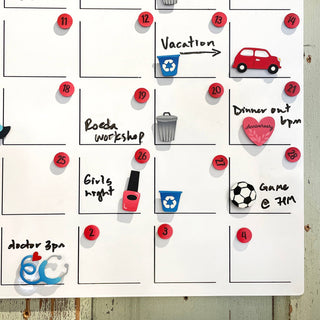 Soccer Ball Magnets S/4, Calendar Icons, Sports Gift