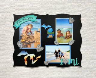 Great Lakes Beach Sunset Magnet, Michigan Gifts