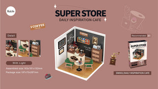 DAILY INSPIRATION CAFE DIY Miniature House ABS