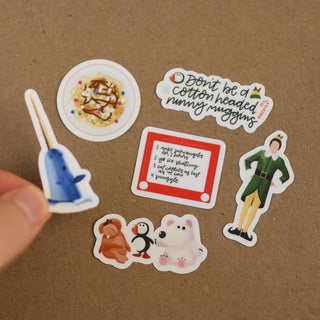 Waterproof Mini Elf Christmas Stickers